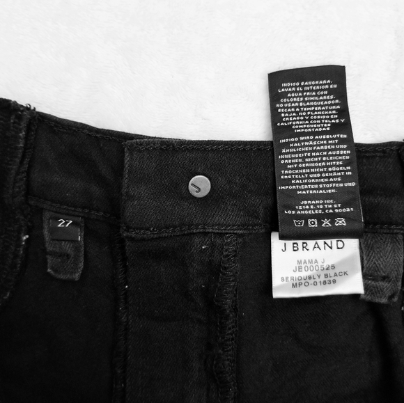 J BRAND Black "Mama J" Maternity Skinny Jeans - Picture 6 of 8